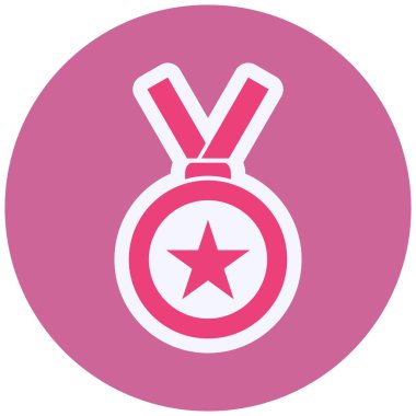 Madalya. Web simgesi basit illüstrasyon