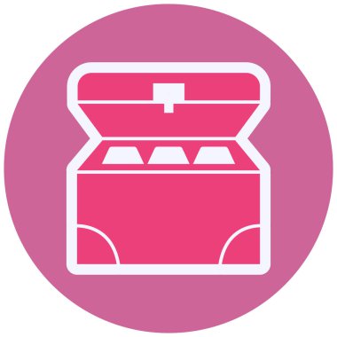 Madeni Para Sandığı. Web simgesi basit tasarım