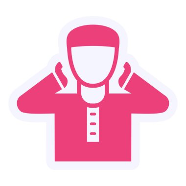 Adzan  web icon vector illustration