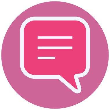 Yorumlar Vektör Kabartma Simgesi Tasarımı 