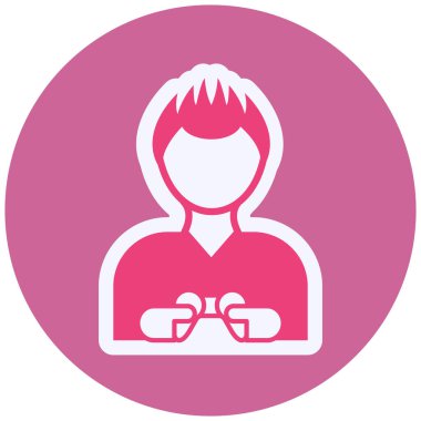 Oyuncu Çocuk Vektör Sembol Tasarımı 