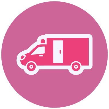 Ambulansın vektör illüstrasyonu