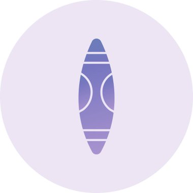 Sörf tahtası. Web simgesi basit illüstrasyon 