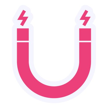 Magnet icon, vector illustration 