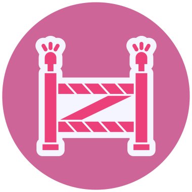 vector illustration of Police line icon