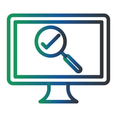 Düzeltiyorum. Web simgesi basit illüstrasyon