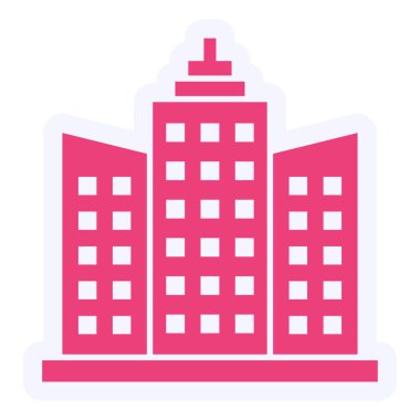 Gökdelen. Web simgesi basit illüstrasyon