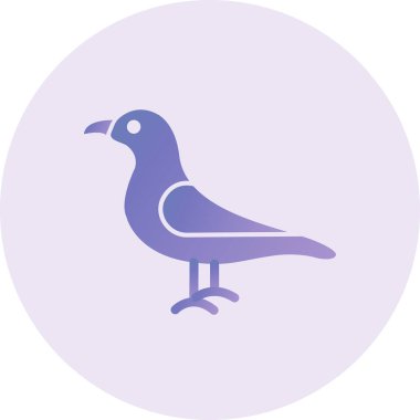 Seagull web icon vector illustration