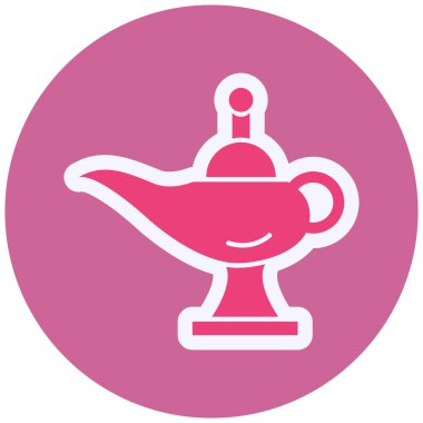 Oil Lamp web icon vector illustration 