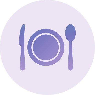 kaşık ikonu vektör illüstrasyonu