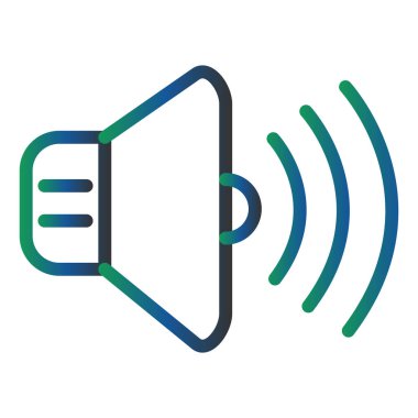 ses simgesi vektör illüstrasyonu