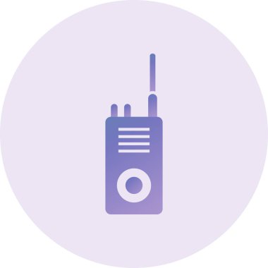 Walkie talkie simge vektör çizim