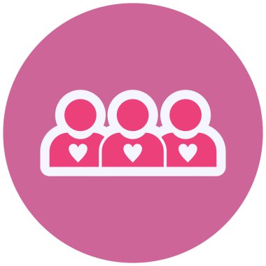 Followers Vector Glyph Icon Design 