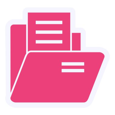 folder web icon. simple illustration