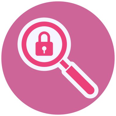 Güvenlik simgesinin vektör illüstrasyonu