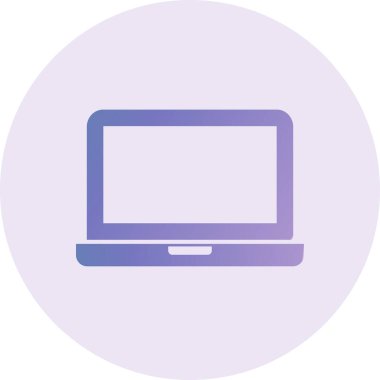 Laptop Vektör Simge Tasarımı