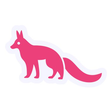 Fox  web icon vector illustration