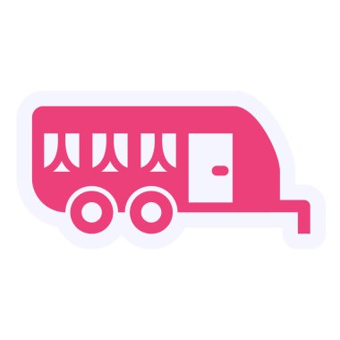Vanity van. web icon simple illustration