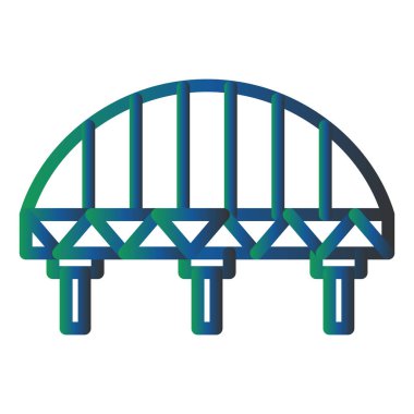 Köprü. Web simgesi basit illüstrasyon