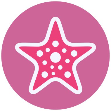 Starfish web icon vector illustration