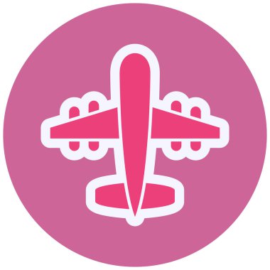 Uçak. Web simgesi basit illüstrasyon