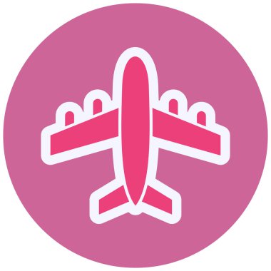 airplane icon, web simple illustration