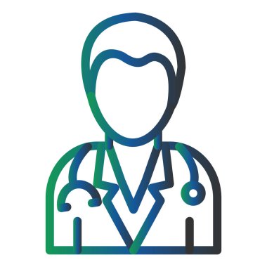 Doktor Vektör Şekil Simgesi Tasarımı