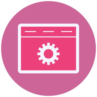 Tarayıcı simgesinin vektör illüstrasyonu