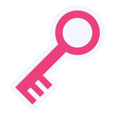 Anahtar. Web simgesi basit illüstrasyon 