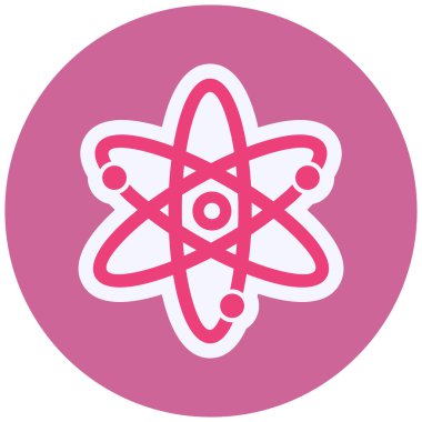 atom. Web simgesi basit tasarım