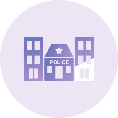 Polis merkezine vektör simgesi