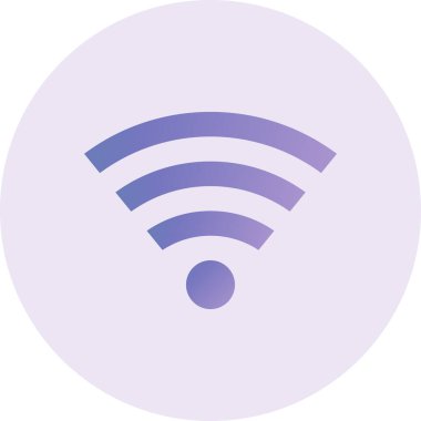 Kablosuz. Web simgesi basit illüstrasyon 