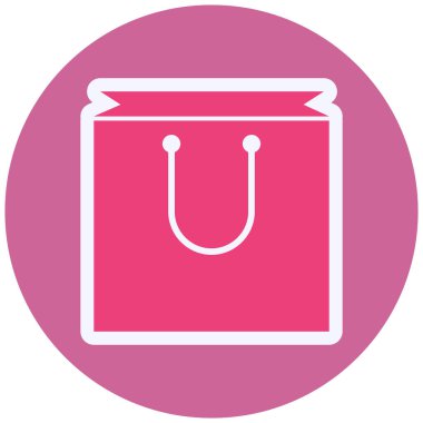 Alışveriş simgesinin vektör illüstrasyonu