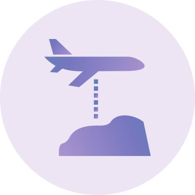 Uçak. Web simgesi basit illüstrasyon