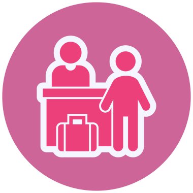 Check In 'in vektör illüstrasyonu