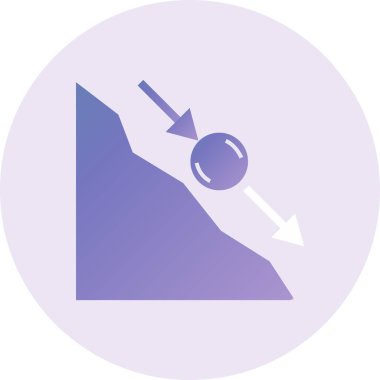 Eğim simgesinin vektör illüstrasyonu