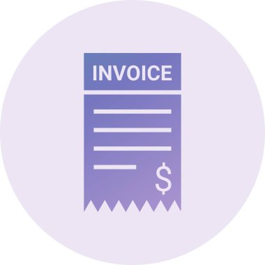 Fatura. Web simgesi basit illüstrasyon 