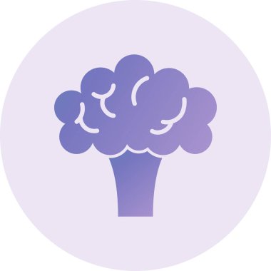  Brokoli Vektörü Kabartma Simgesi Tasarımı 