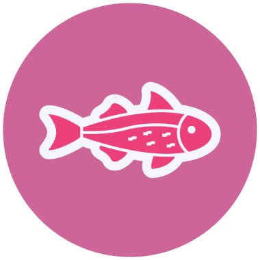 Salmon  web icon vector illustration