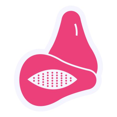 Papaya Vector Glyph Icon Design