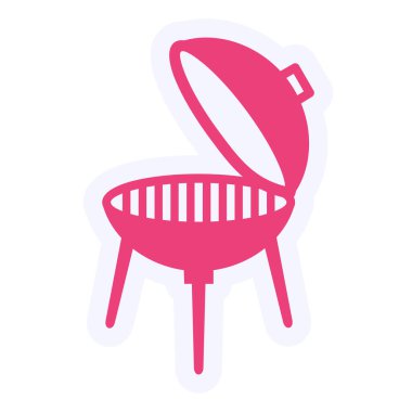vector illustration of grill icon