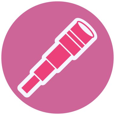 Spyglass. Web simgesi basit illüstrasyon