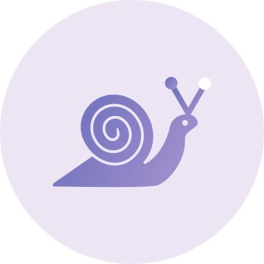 Snail illustration, web simple icon