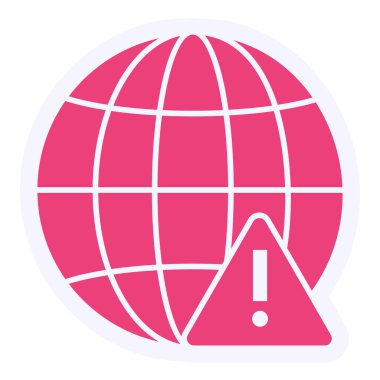 Ağ Sayısı Vektör Kabartma Simgesi Tasarımı 