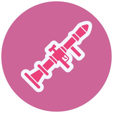 Askeri silah. Basit resimleme