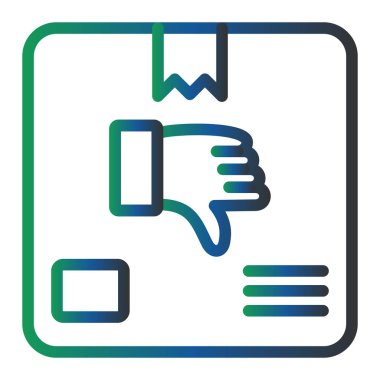 thumb down, Dislike icon, vector illustration 