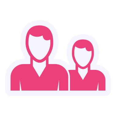 Meslektaşlar. Web simgesi basit tasarım