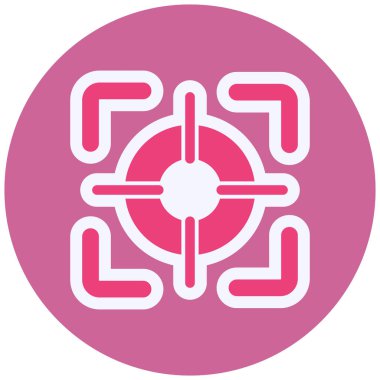 Hedef. Web simgesi basit illüstrasyon