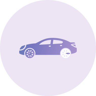 araba simgesi vektör illüstrasyonu 