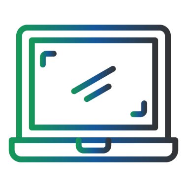 Laptop Vektör Simge Tasarımı